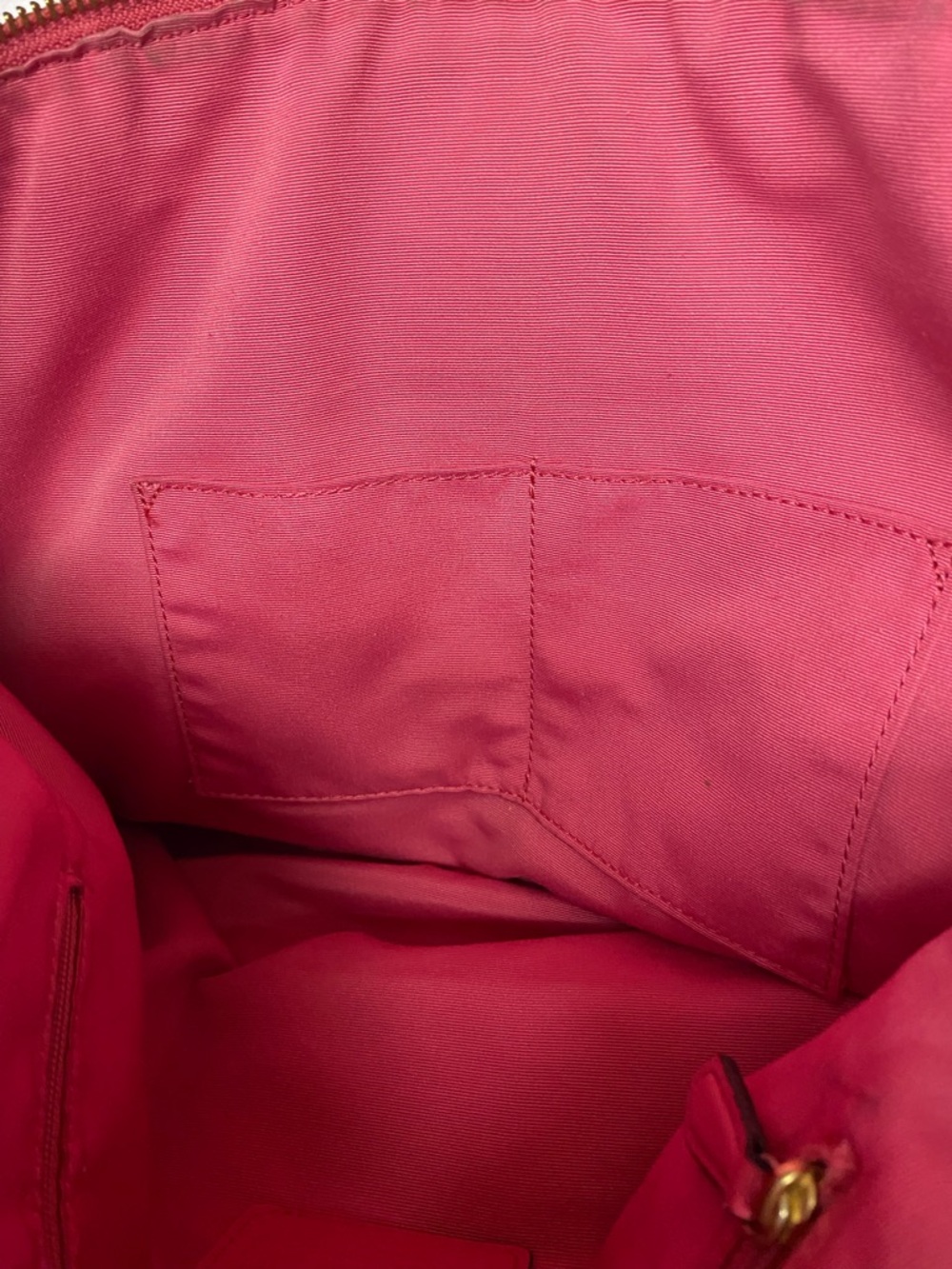 Coach Pebbled Leather Shoulder Bag - Fuchsia Pink - Picture 10 of 12